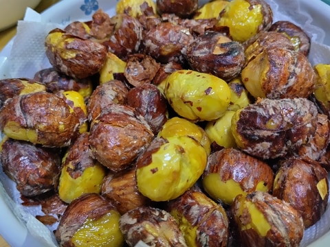 栗の唐揚げ塩味